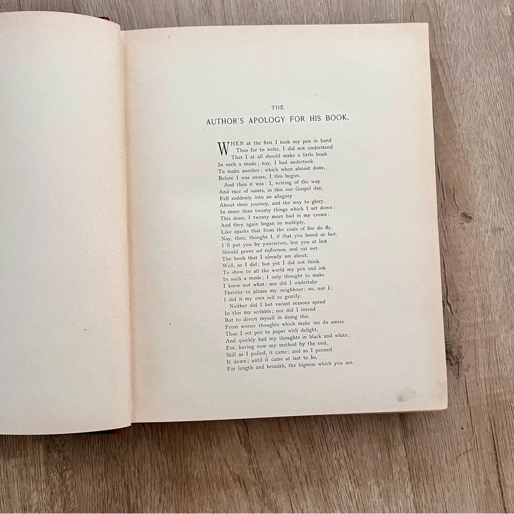 RARE Antique HC Book THE PILGRIM'S PROGRESS JOHN‎ BUNYAN Illustrated F. Barnard